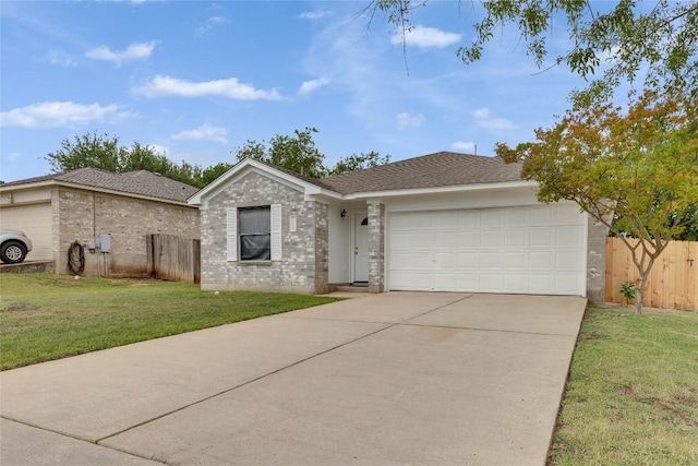 2009 Barnett Dr, Cedar Park, TX 78613 - ranch-style house featuring concrete driveway, a garage, and brick siding