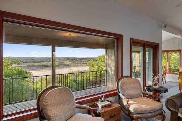 view of sunroom