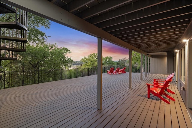 view of deck