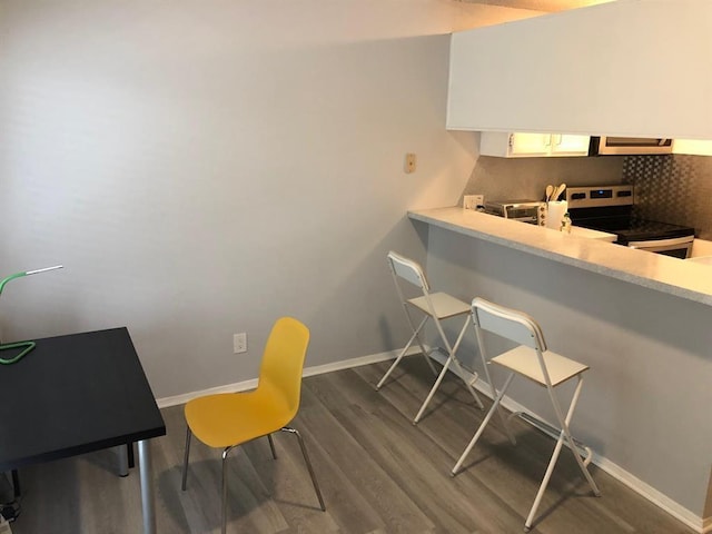 2815 Rio Grande St Unit 201, Austin, TX 78705 - interior space with baseboards and dark wood-type flooring