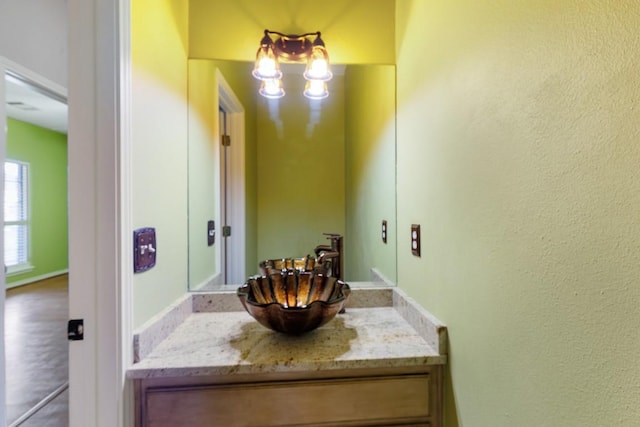 bathroom with vanity