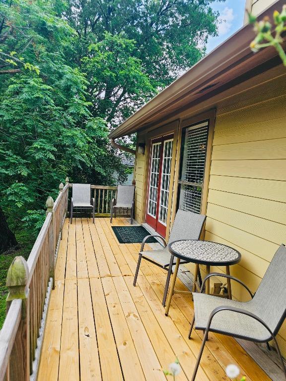 5107 Leralynn St Unit 304, Austin, TX 78751 - deck featuring french doors