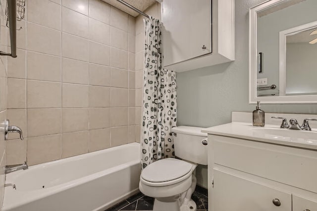 5107 Leralynn St Unit 304, Austin, TX 78751 - bathroom featuring toilet, shower / bath combo with shower curtain, and vanity