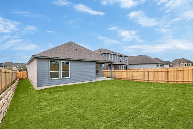 121 Coastal Way, Georgetown, TX 78628 - rear view of house featuring a patio and a shingled roof