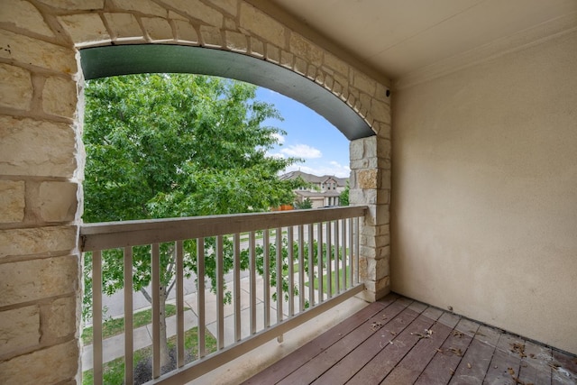 view of balcony