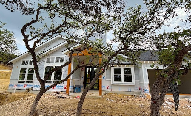 view of front of property featuring board and batten siding