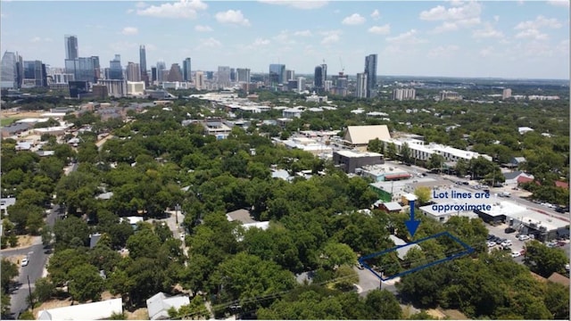 1711 Eva St, Austin, TX 78704 - birds eye view of property featuring a city view