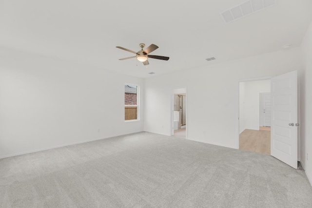 4847 Padula Dr, Round Rock, TX 78665 - empty room featuring light colored carpet and ceiling fan