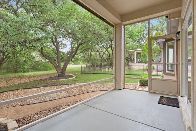 204 San Saba Dr, Georgetown, TX 78633 - view of unfurnished sunroom