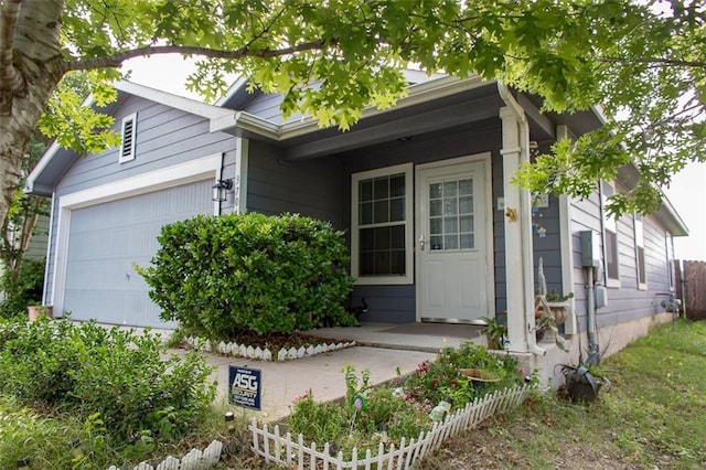 view of front facade with an attached garage
