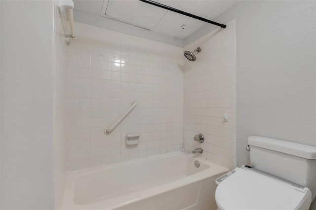 full bath featuring toilet and tub / shower combination