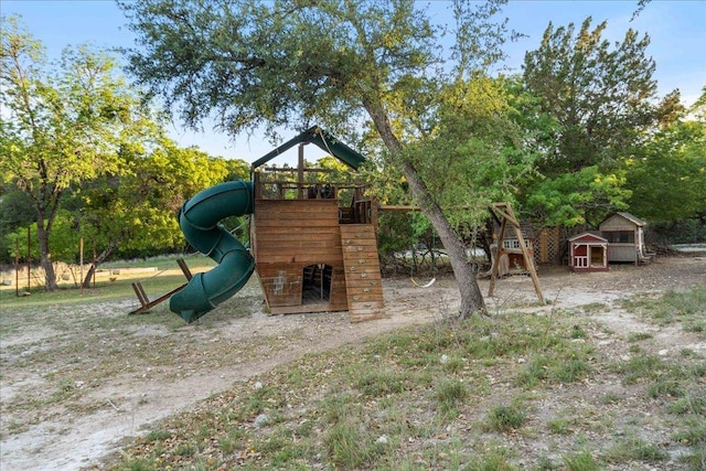 view of play area