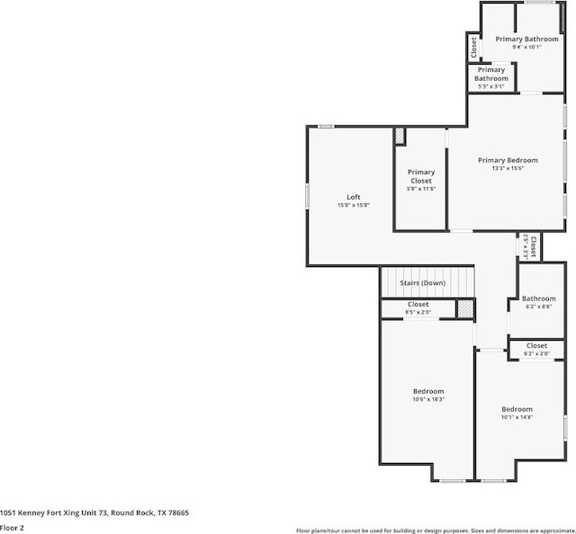 1051 Kenney Fort Xing Unit 73, Round Rock, TX 78665 - home floor plan