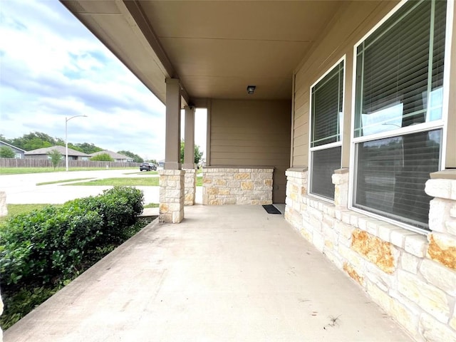 view of patio / terrace featuring a porch