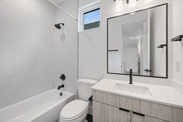 590 Old Mill Rd Unit 113, Cedar Park, TX 78613 - bathroom featuring toilet, vanity, and bathing tub / shower combination