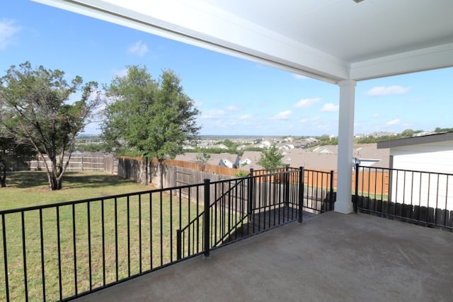 view of balcony