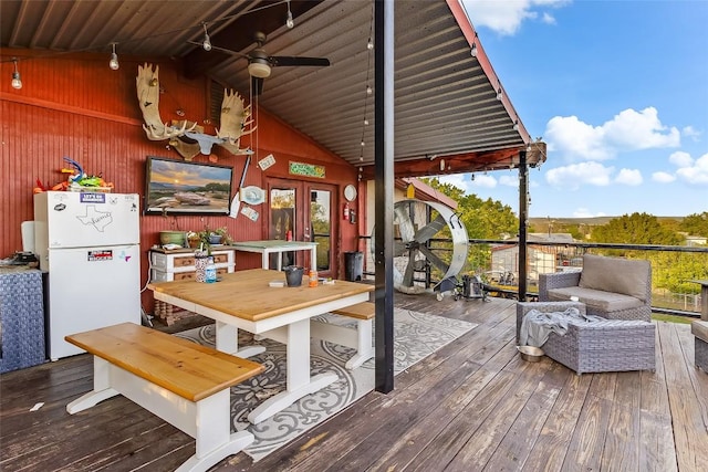 288 Ballard St, Tow, TX 78672 - exterior space with a ceiling fan
