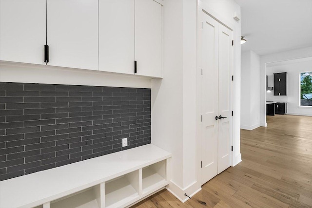1105 Lipan Trl, Austin, TX 78733 - mudroom with light wood finished floors and baseboards