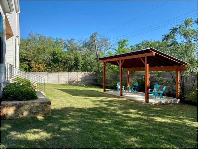1105 Lipan Trl, Austin, TX 78733 - fenced backyard with a gazebo and a patio area