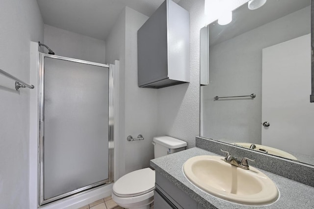 1815 River Crossing Cir Unit A, Austin, TX 78741 - bathroom with a stall shower, toilet, and vanity