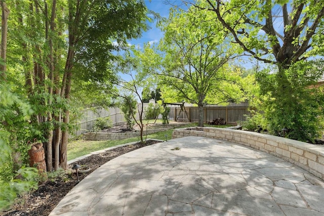 2720 Cascade Falls Dr, Austin, TX 78738 - fenced backyard with a patio