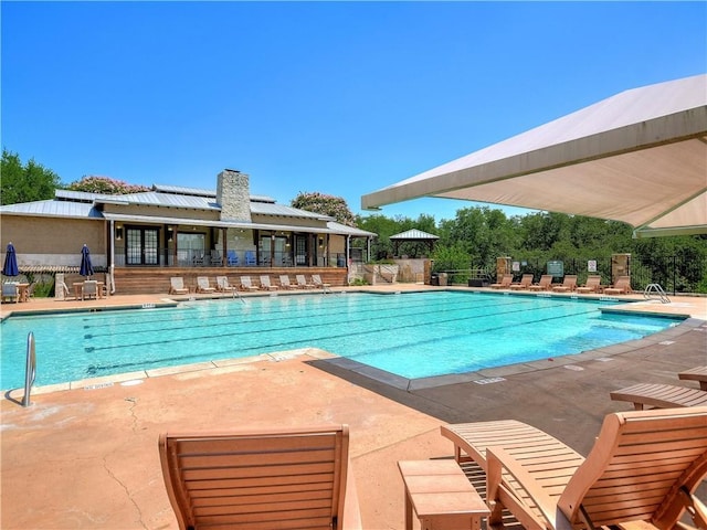 2720 Cascade Falls Dr, Austin, TX 78738 - community pool featuring a patio