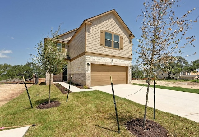 12126 Cantabria Rd, Austin, TX 78748 - view of front of property with driveway, a garage, and a front yard