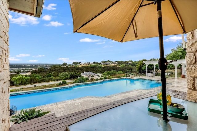 3606 Bunyan Cir, Lago Vista, TX 78645 - outdoor pool with a pergola