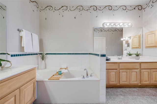 3606 Bunyan Cir, Lago Vista, TX 78645 - full bath featuring vanity and a garden tub