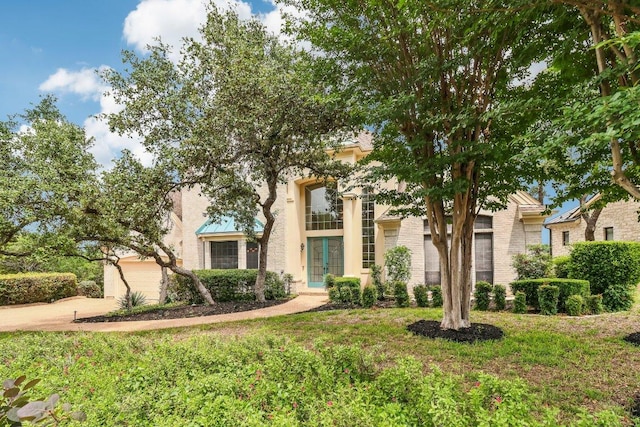 view of front of house featuring french doors