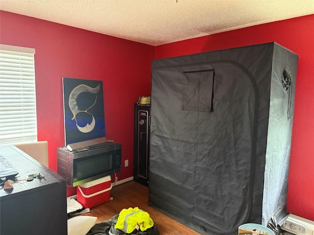 913 N 19th St, Copperas Cove, TX 76522 - playroom featuring wood finished floors and a textured ceiling