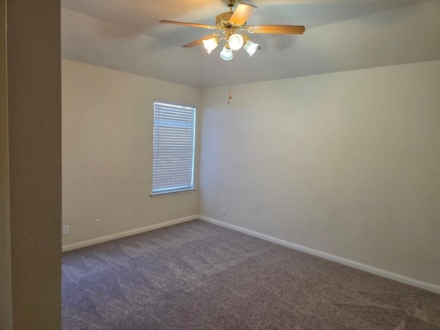 684 Atlantis, Kyle, TX 78640 - empty room with carpet floors, baseboards, and ceiling fan