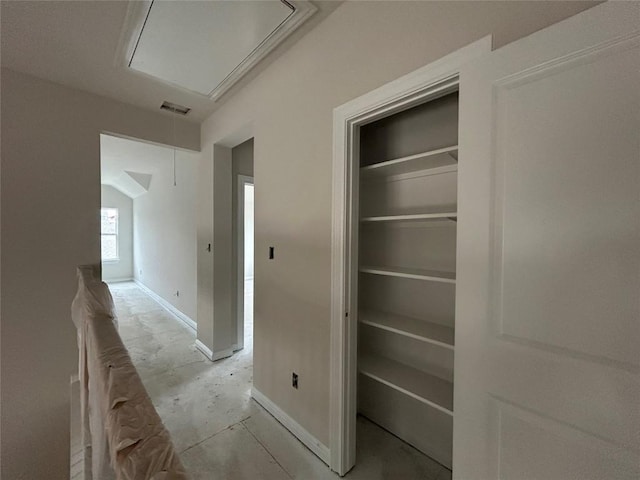 closet featuring visible vents