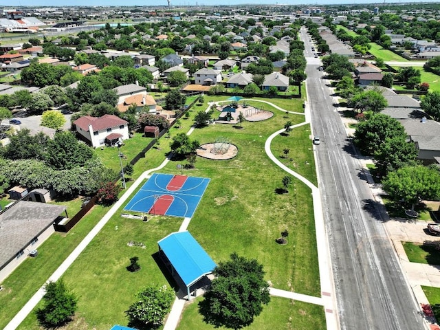 aerial view featuring a residential view