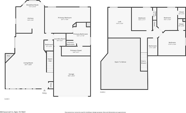 800 Savannah Cv, Elgin, TX 78621 - view of property floor plan