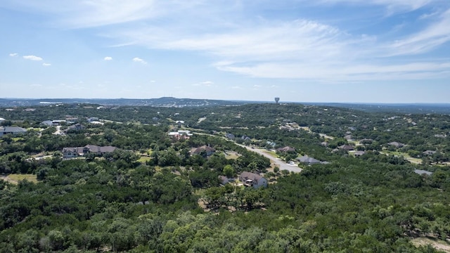 bird's eye view with a forest view