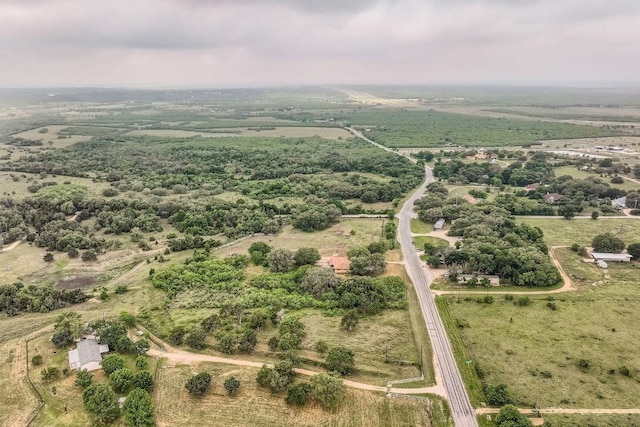 aerial view with a rural view