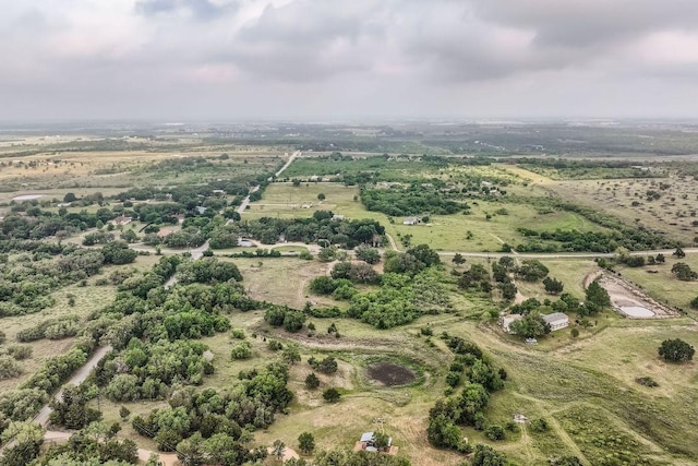 aerial view featuring a rural view