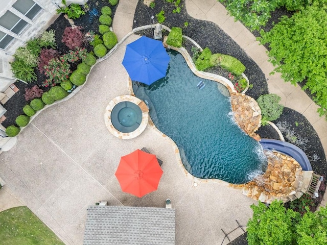 601 Scenic Path, Leander, TX 78641 - drone / aerial view of a pool area
