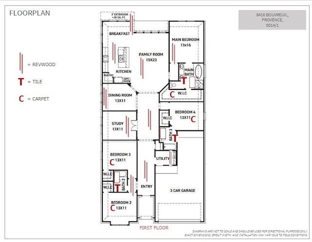 8416 Bouvreuil Dr, Austin, TX 78738 - floor plan / room layout