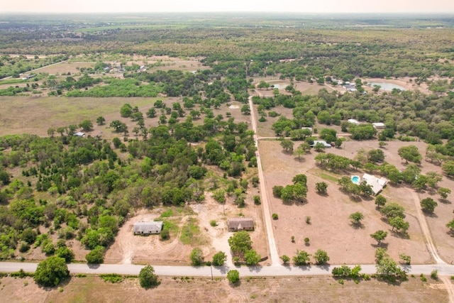 aerial view with a rural view
