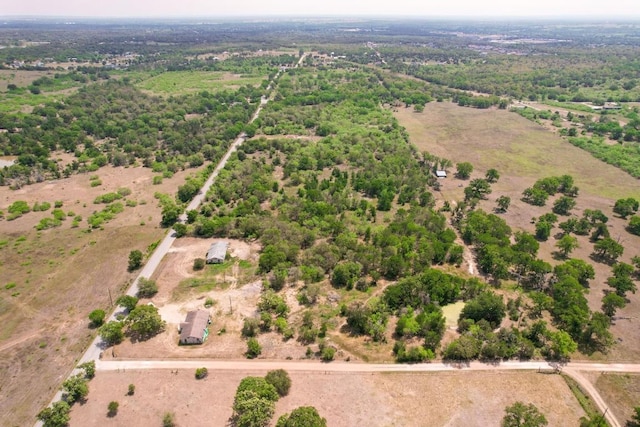 drone / aerial view with a rural view