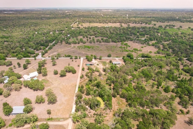 drone / aerial view featuring a rural view