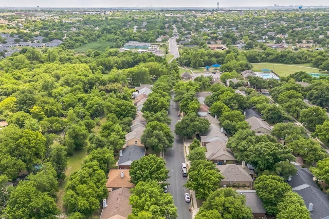 aerial view featuring a residential view