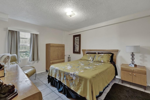 1871 Patty Dr, Canyon Lake, TX 78133 - tiled bedroom featuring a textured ceiling