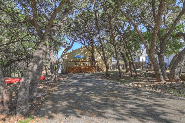 1871 Patty Dr, Canyon Lake, TX 78133 - view of front of house with a deck