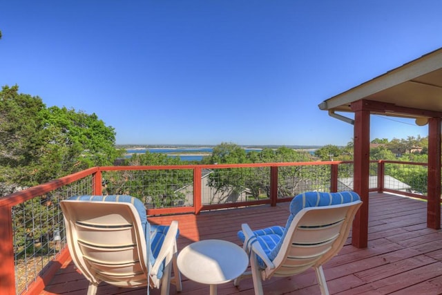 1871 Patty Dr, Canyon Lake, TX 78133 - deck with a water view