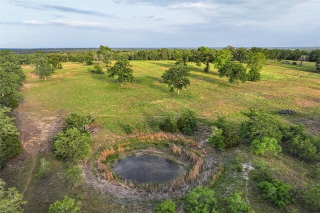 drone / aerial view featuring a rural view
