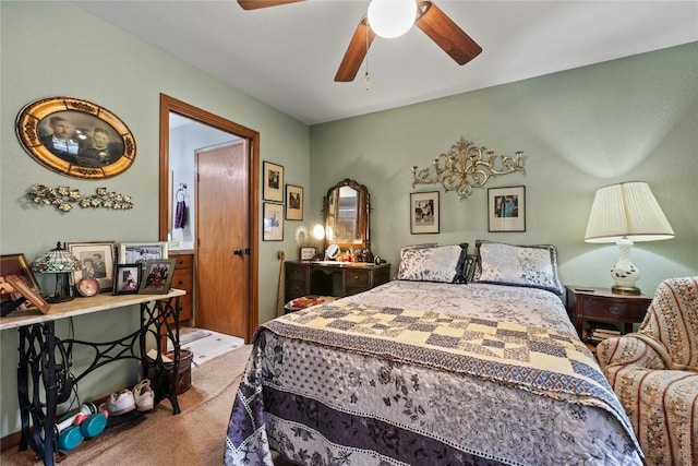 991 Fm 20, Cedar Creek, TX 78612 - bedroom featuring carpet and a ceiling fan