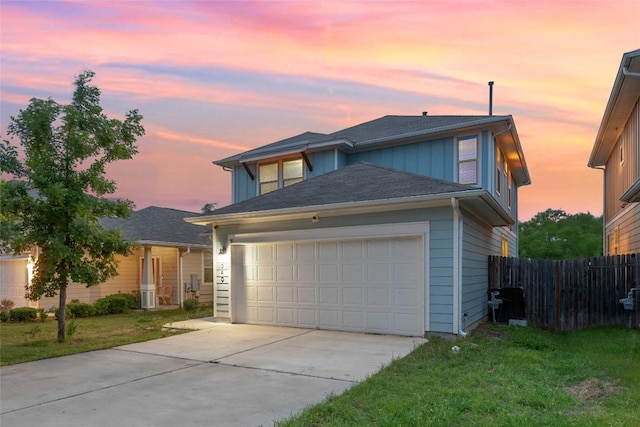 349 Eagle Brook Ln, Buda, TX 78610 - traditional-style home with concrete driveway and an attached garage